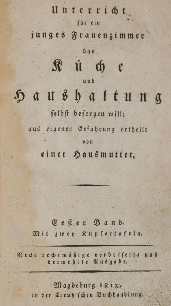 Große Abbildung Nr.1: 144-554 (Morgenstern-Schulze,J.K.).: (Küche und Haushalt, Kochbücher)