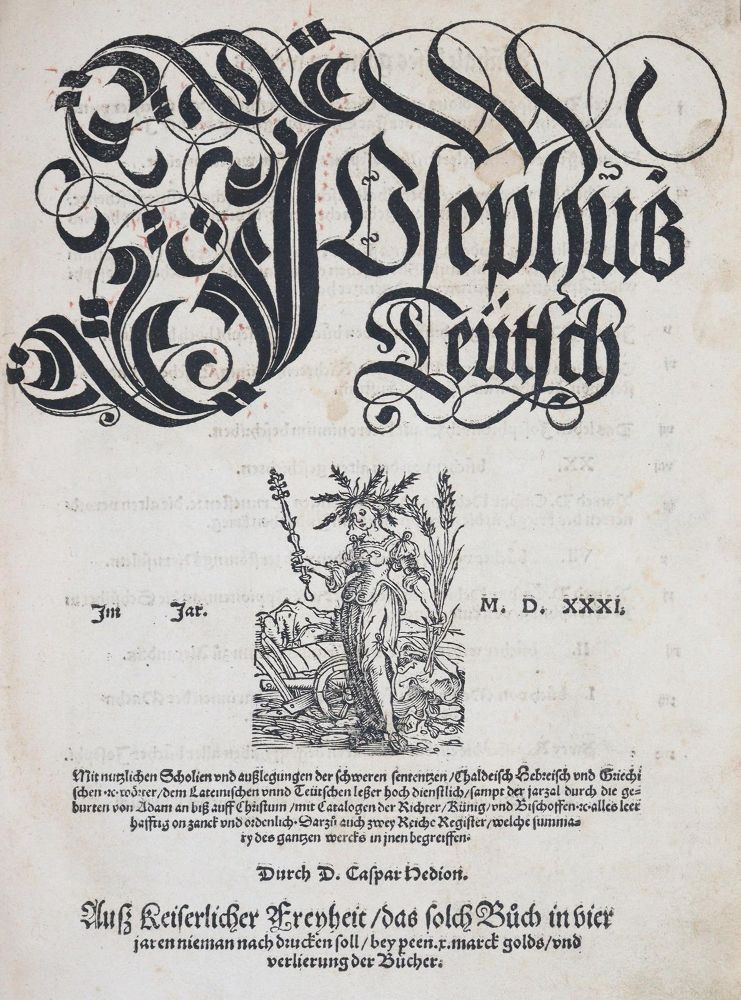 Große Abbildung Nr.1: 144-57 Flavius,J.: (Alte Drucke, Handschriften und Theologie)