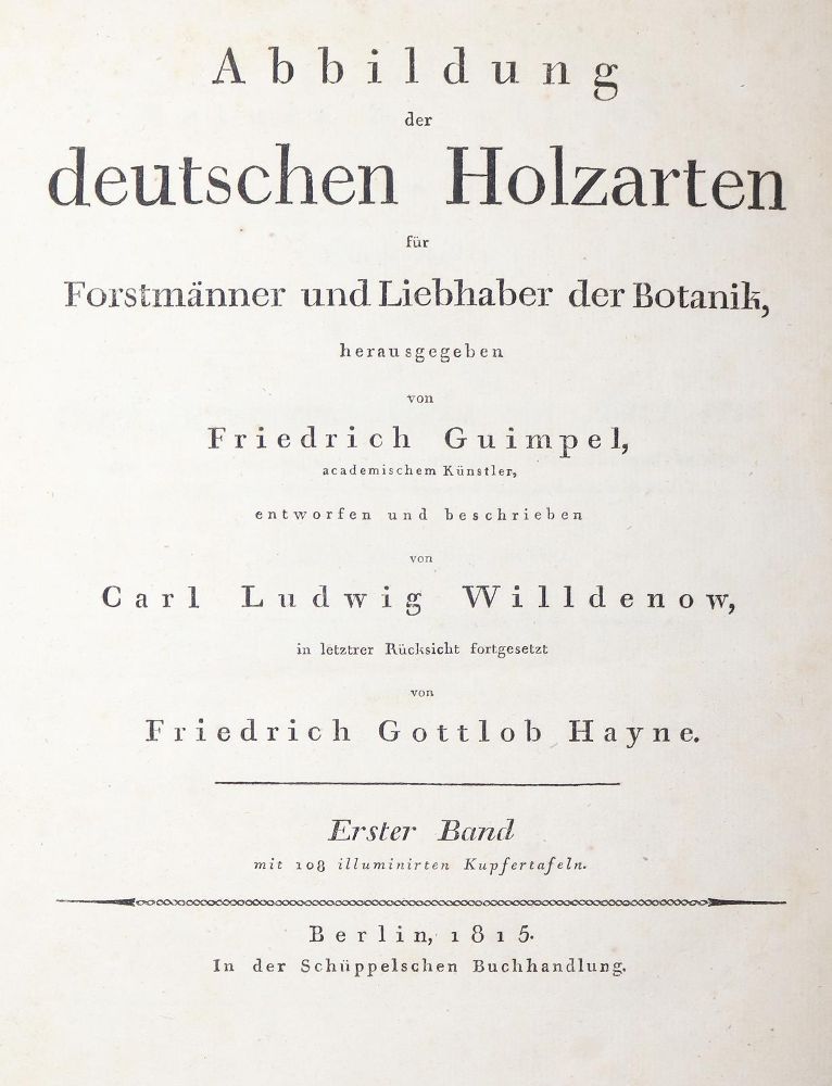 Große Abbildung Nr.6: 144-572 Willdenow,C.L.: (Land- und Forstwirtschaft, Forstwirtschaft)