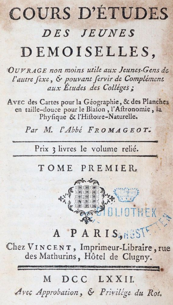 Große Abbildung Nr.1: 144-58 Fromageot,L'Abbe.: (Alte Drucke, Handschriften und Theologie)