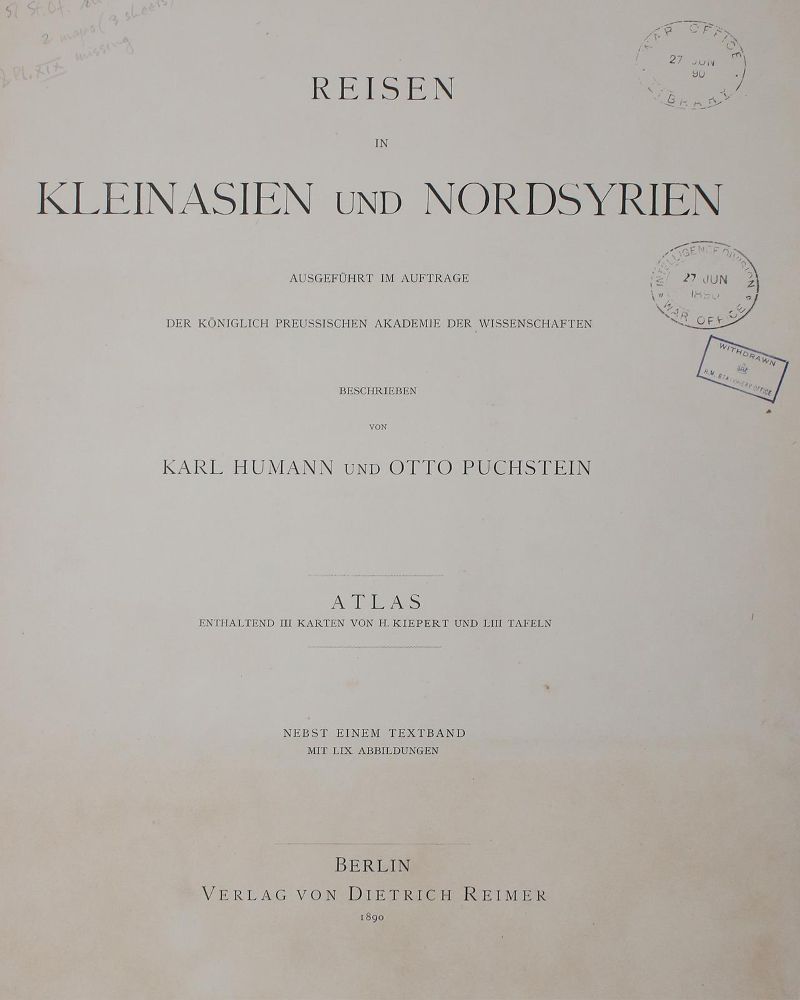 Große Abbildung Nr.5: 144-593 Humann,K. u. O.Puchstein.: (Archäologie)