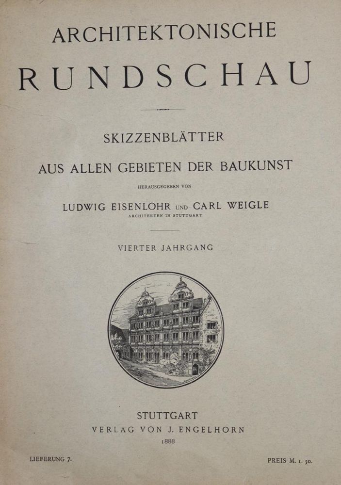 Große Abbildung Nr.1: 144-596 Architektonische Rundschau.: (Architektur)