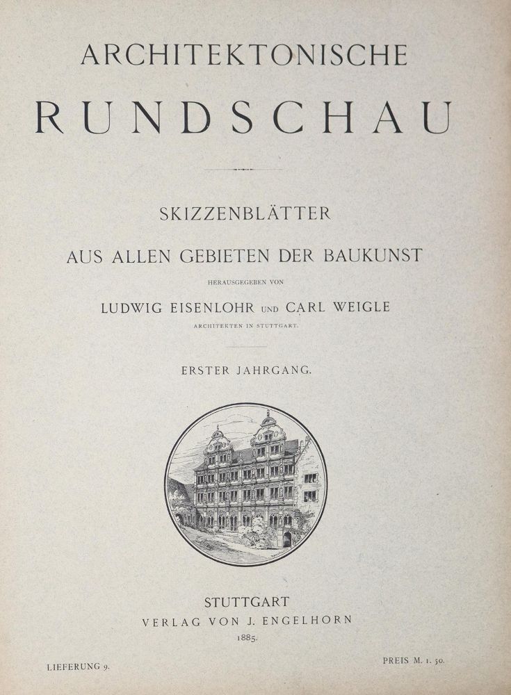 Große Abbildung Nr.4: 144-596 Architektonische Rundschau.: (Architektur)