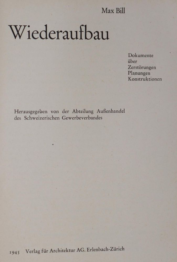 Große Abbildung Nr.2: 144-599 Bill,M.: (Architektur)