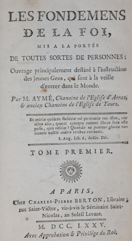 Große Abbildung Nr.1: 144-6 Aymé,J.: (Alte Drucke, Handschriften und Theologie)