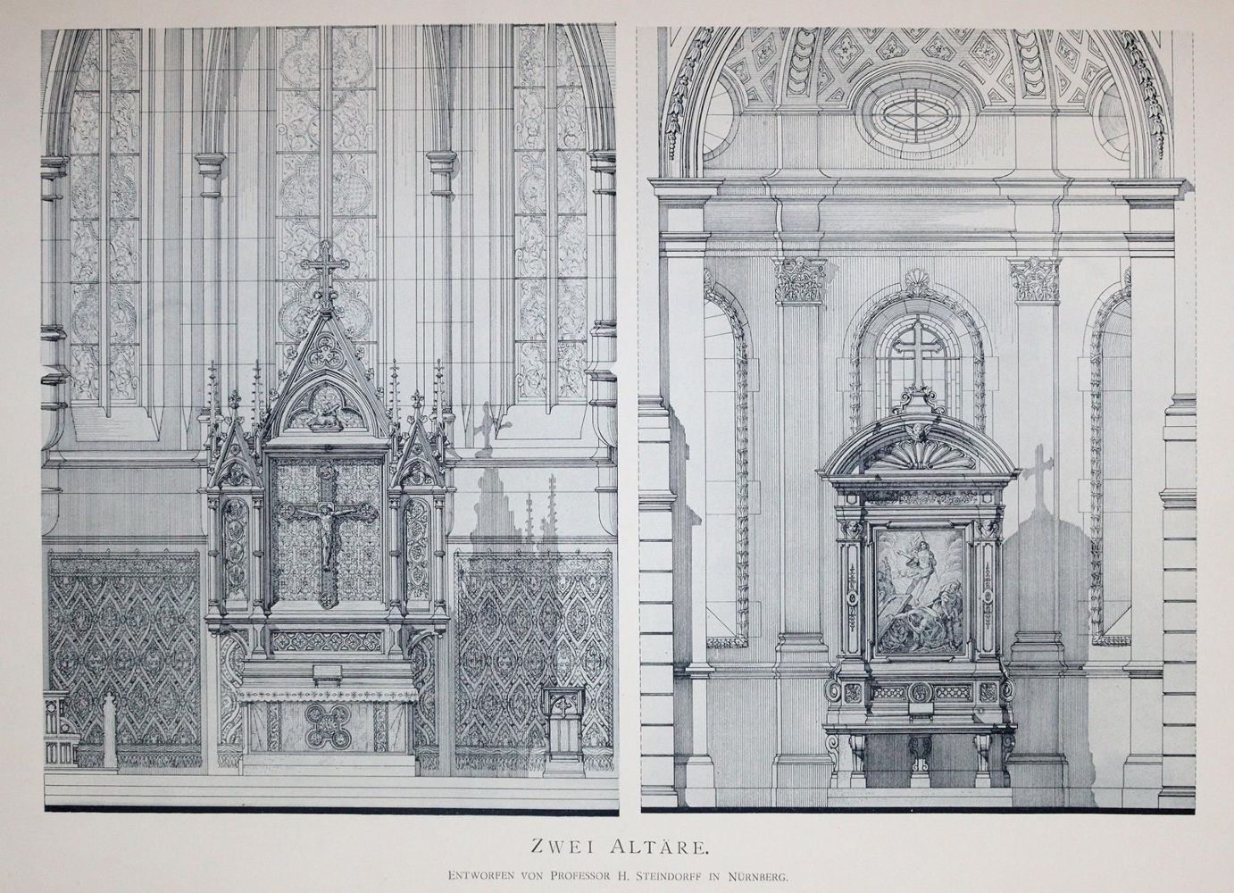 Große Abbildung Nr.3: 144-605 Eisenlohr,L. u. C.Weigle (Hrsg.).: (Architektur)