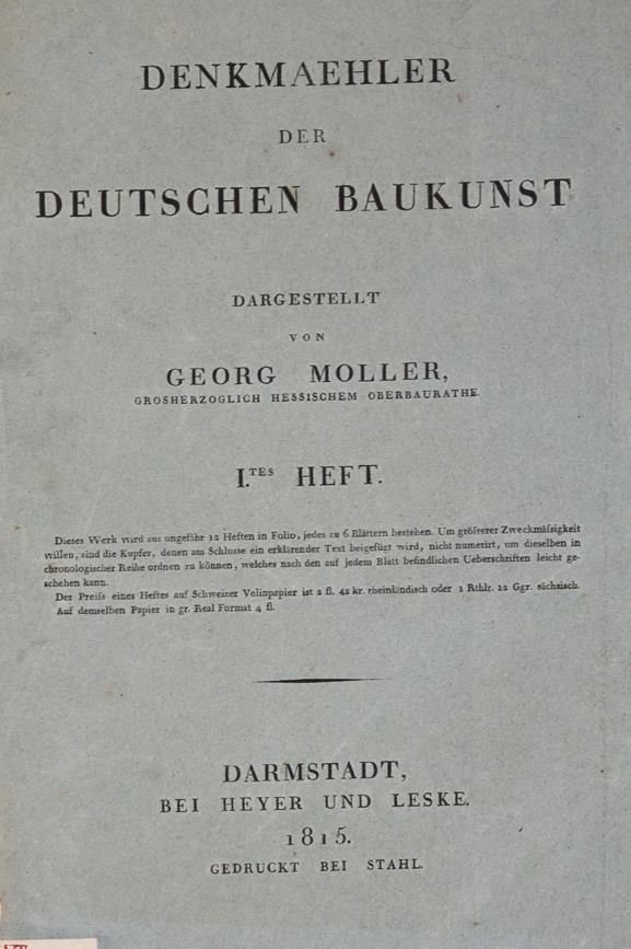 Große Abbildung Nr.1: 144-612 Moller,G.: (Architektur)