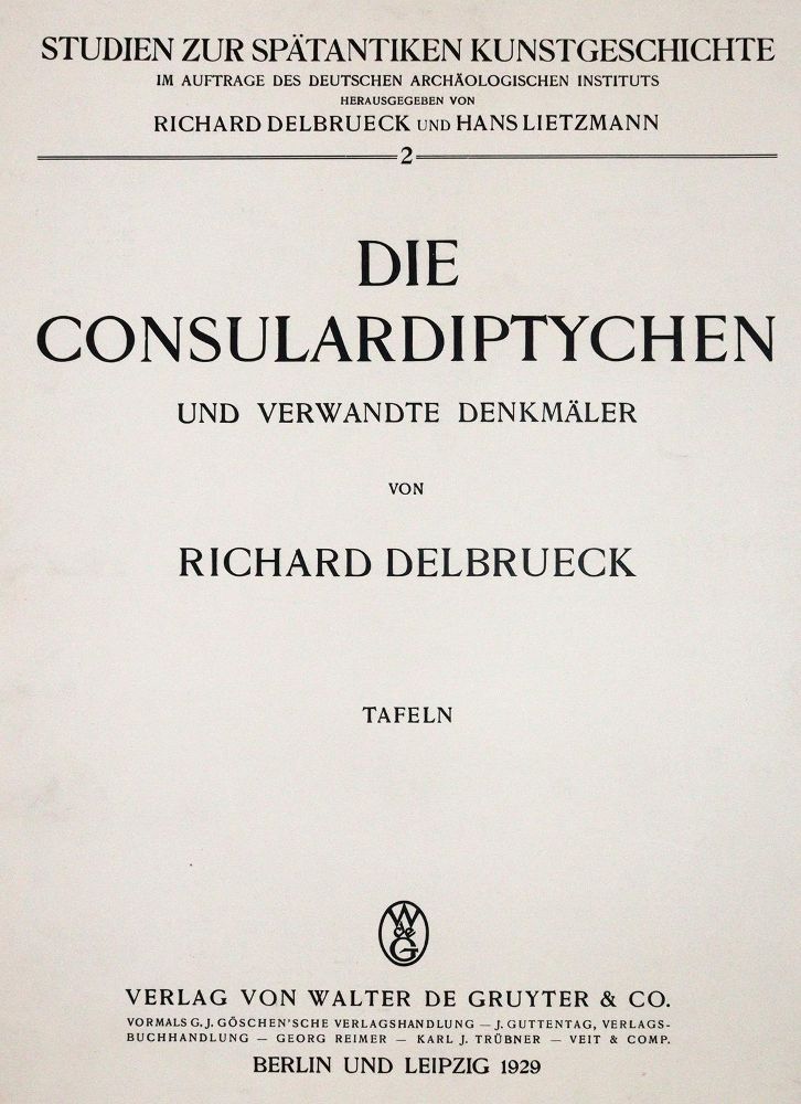 Große Abbildung Nr.1: 144-628 Delbrueck,R.: (Kunstwissenschaft)
