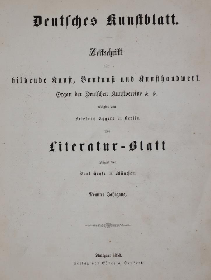 Große Abbildung Nr.1: 144-629 Deutsches Kunstblatt.: (Kunstwissenschaft)