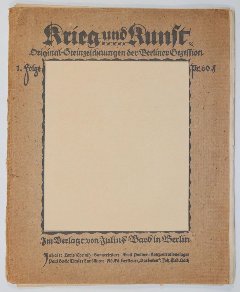 Große Abbildung Nr.2: 144-644 Krieg und Kunst.: (Kunstwissenschaft)