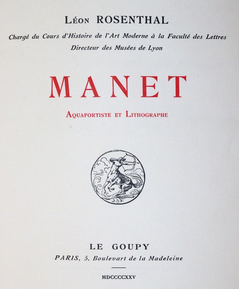 Große Abbildung Nr.1: 144-651 Rosenthal,L.: (Manet)