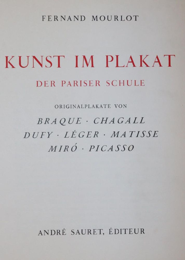 Große Abbildung Nr.1: 144-660 Mourlot,F.: (Kunstwissenschaft)
