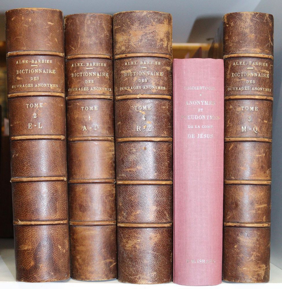 Große Abbildung Nr.2: 144-698 Barbier,A.-A.: (Bibliographie und Buchwesen)