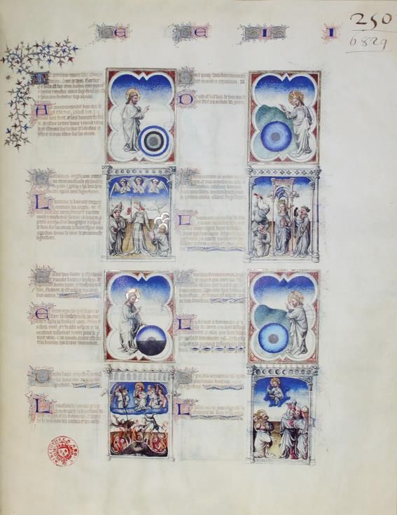Große Abbildung Nr.1: 144-712 Biblia moralizada de los Limbourg.: (Faksimile)