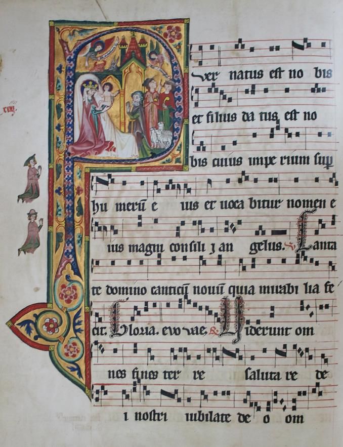 Große Abbildung Nr.1: 144-725 Graduale von Sankt Katharinenthal, Das.: (Faksimile)