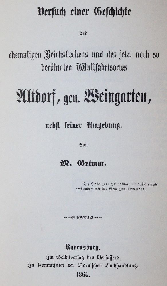 Große Abbildung Nr.1: 144-726 Grimm,W.: (Faksimile)