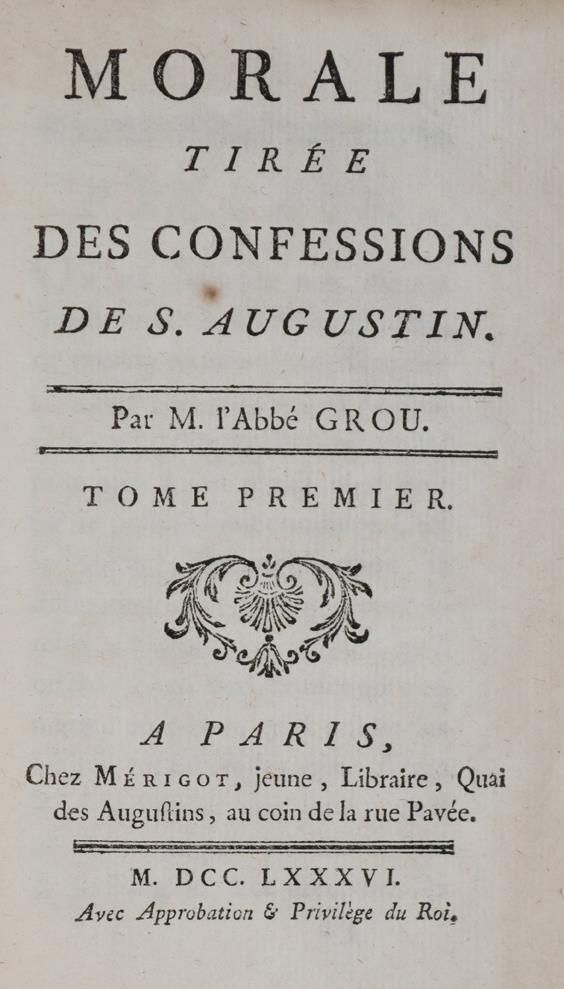 Große Abbildung Nr.1: 144-73 Grou,(J.N.).: (Alte Drucke, Handschriften und Theologie)