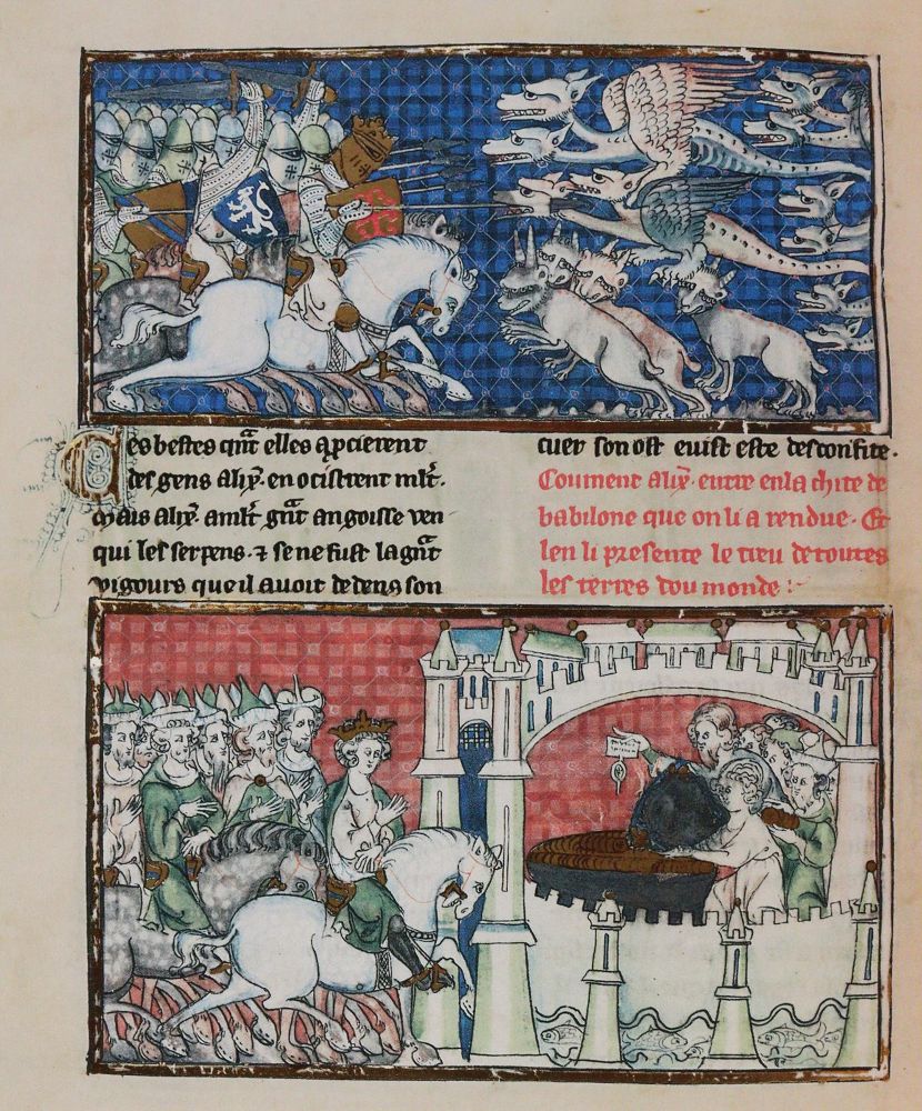 Große Abbildung Nr.5: 144-730 L'Ystoire du bon roi Alexandre.: (Faksimile)