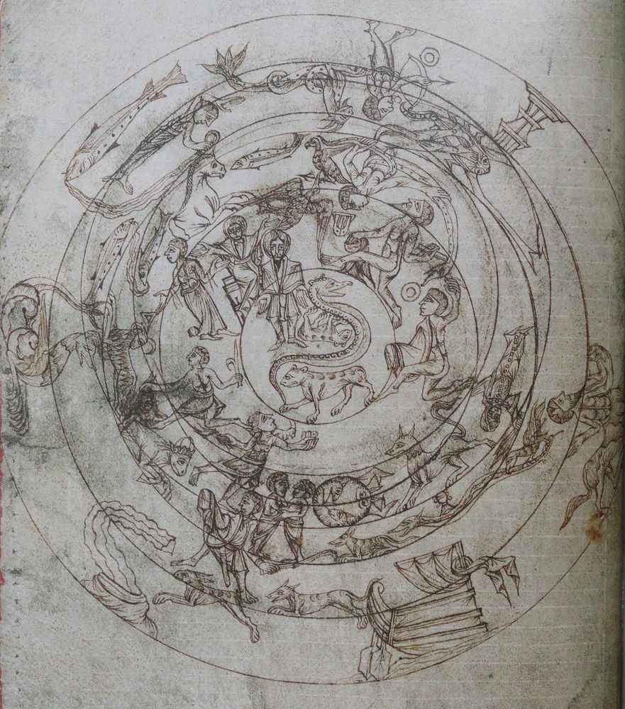 Große Abbildung Nr.6: 144-745 Sternbilder der Antike.: (Faksimile)