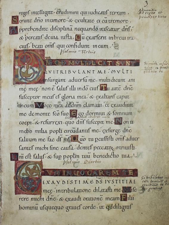 Große Abbildung Nr.1: 144-747 Werdener Psalter.: (Faksimile)