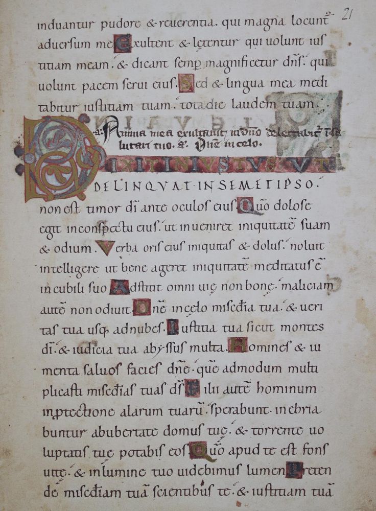 Große Abbildung Nr.2: 144-747 Werdener Psalter.: (Faksimile)