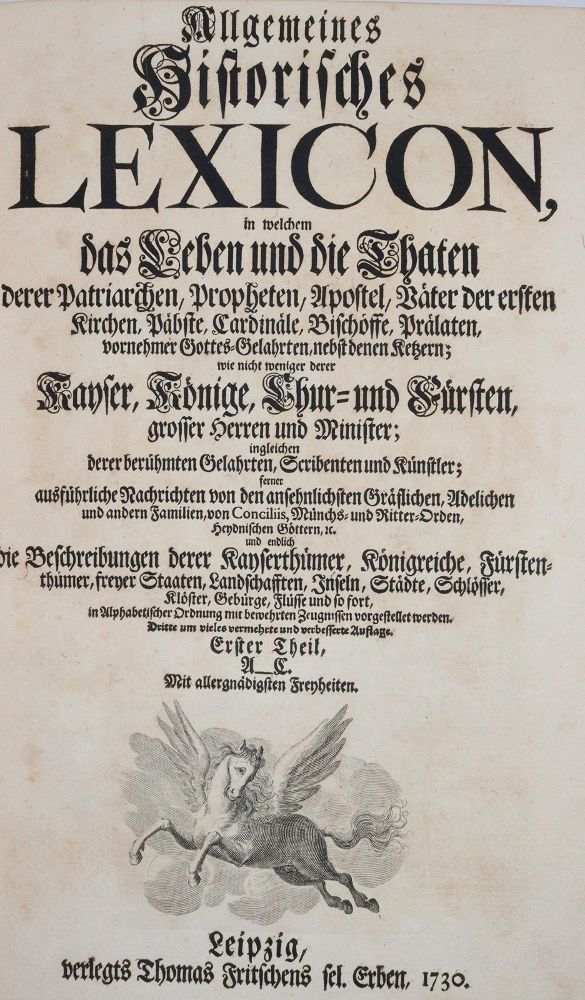 Große Abbildung Nr.1: 144-753 (Buddeus,J.F. u. J.C.Iselin).: (Lexika - Wörterbücher - Sprachwissenschaften)