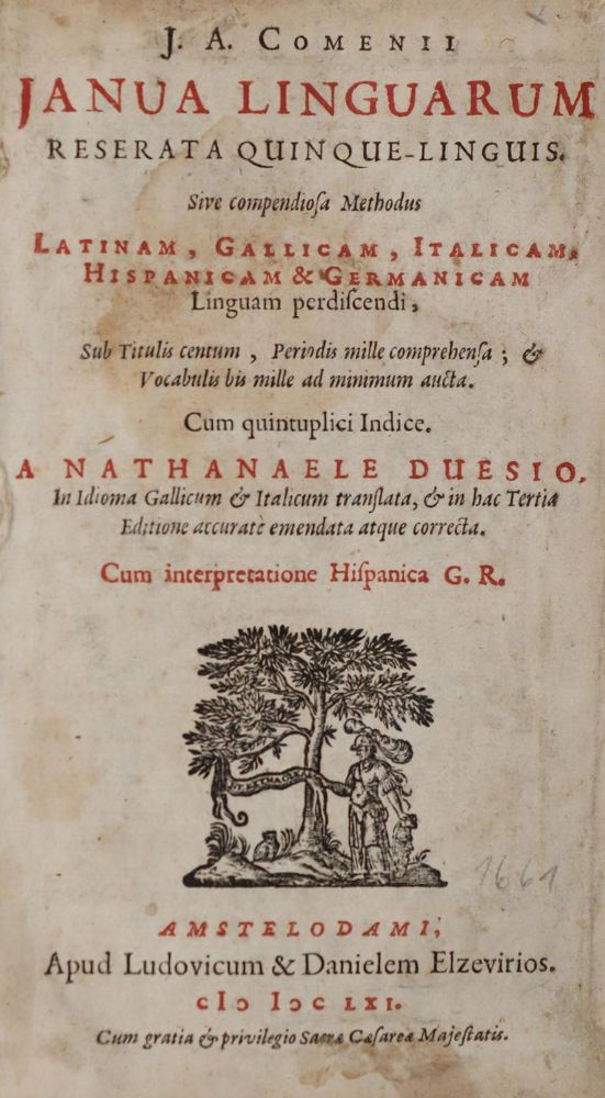 Große Abbildung Nr.1: 144-755 Comenius,J.A.: (Lexika - Wörterbücher - Sprachwissenschaften)
