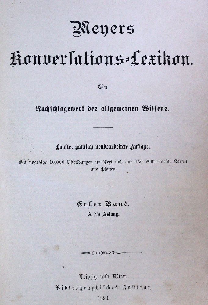Große Abbildung Nr.1: 144-762 Meyers: (Lexika - Wörterbücher - Sprachwissenschaften)