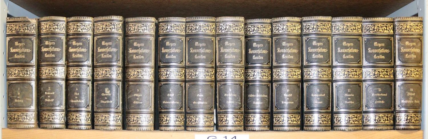 Große Abbildung Nr.8: 144-762 Meyers: (Lexika - Wörterbücher - Sprachwissenschaften)