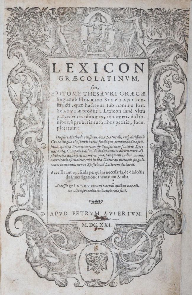 Große Abbildung Nr.1: 144-764 Scapula,J.: (Lexika - Wörterbücher - Sprachwissenschaften)