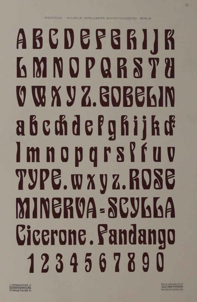 Große Abbildung Nr.2: 144-780 Petzendorfer,L.: (Typographie und Kalligraphie)