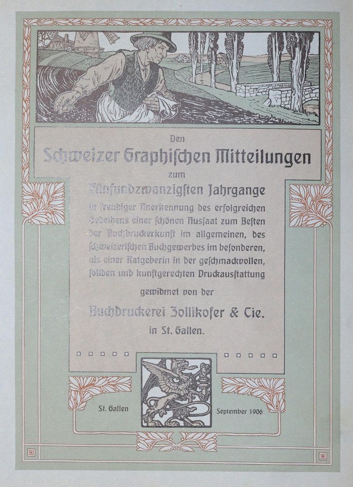 Große Abbildung Nr.2: 144-782 Schweizer Graphische Mitteilungen.: (Typographie und Kalligraphie)
