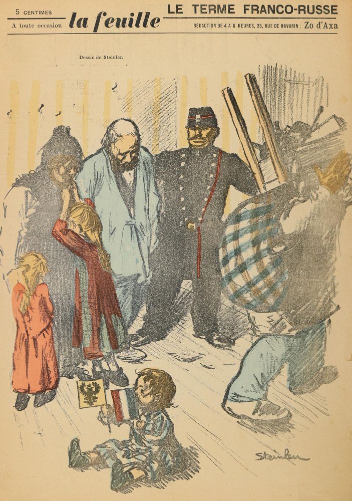 Große Abbildung Nr.1: 144-810 Feuille, La.: (Karikatur)