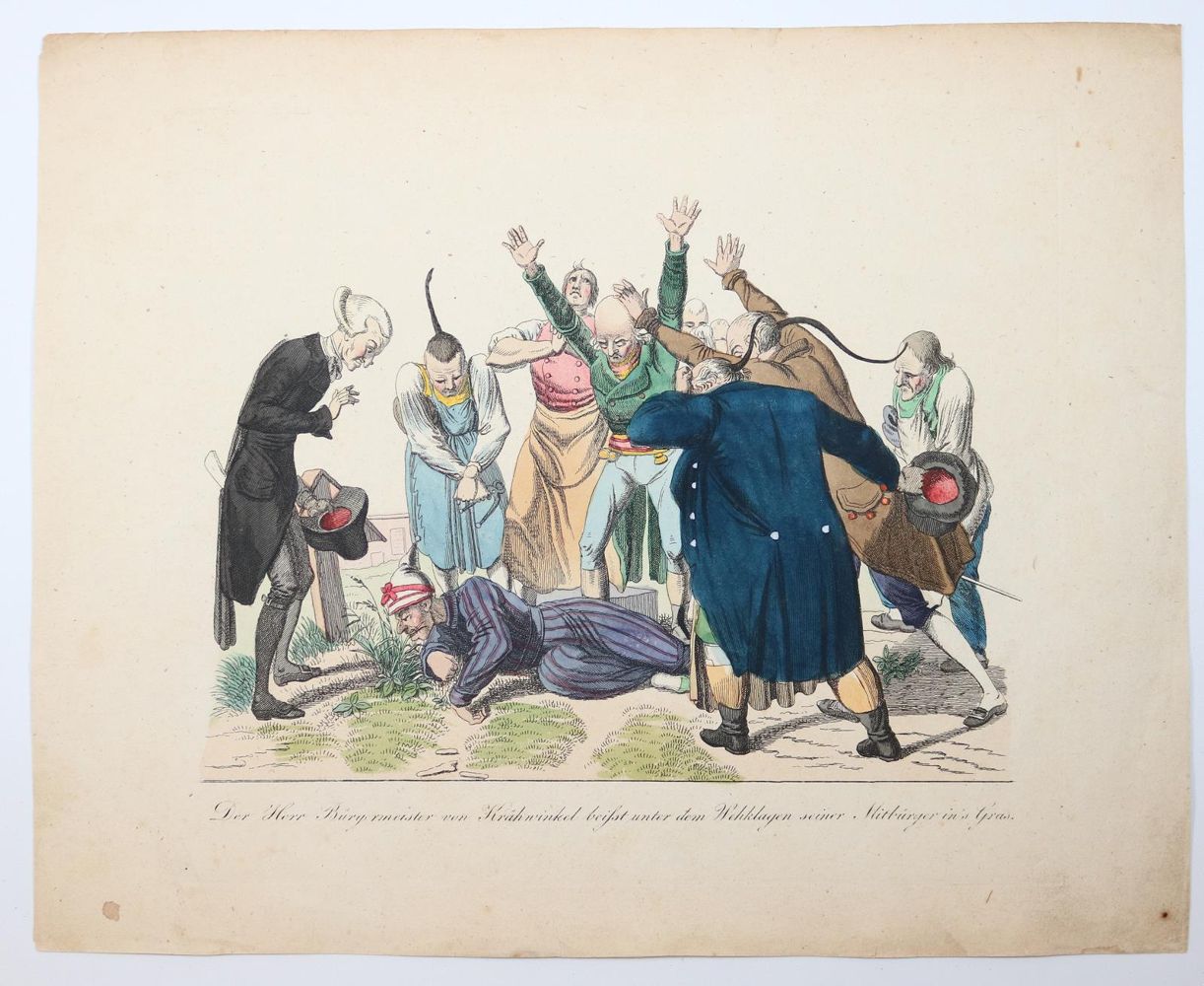 Große Abbildung Nr.10: 144-813 Krähwinkliaden: (Karikatur)