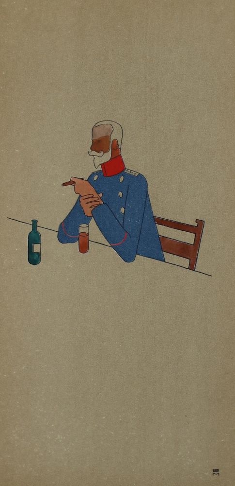 Große Abbildung Nr.4: 144-814 Matthes,E.: (Karikatur)