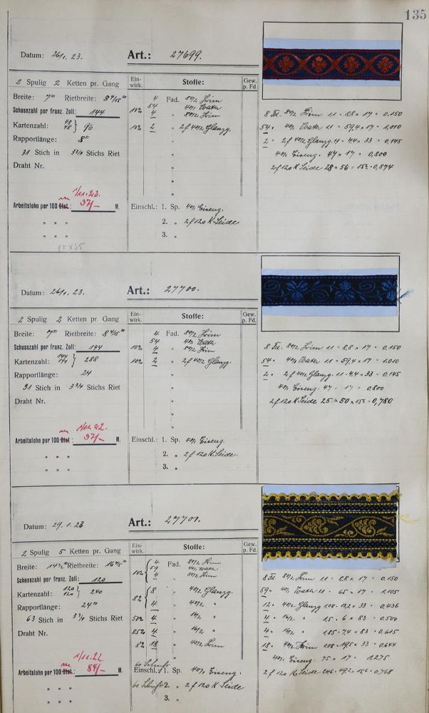 Große Abbildung Nr.2: 144-828 Stoffmusterbuch: (Mode und Trachten, Textil)