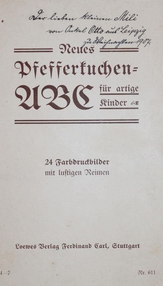 Große Abbildung Nr.1: 144-832 Neues Pfefferkuchen-ABC: (ABC-Bücher)