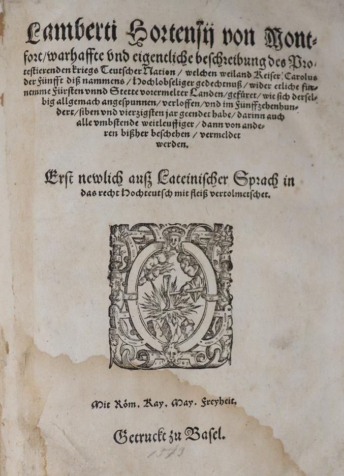 Große Abbildung Nr.1: 144-89 Hortensius von Montfort,L.: (Alte Drucke, Handschriften und Theologie)