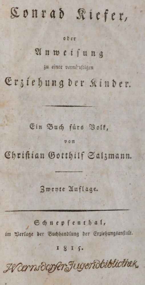 Große Abbildung Nr.1: 144-905 Salzmann,C.G.: (Pädagogik)