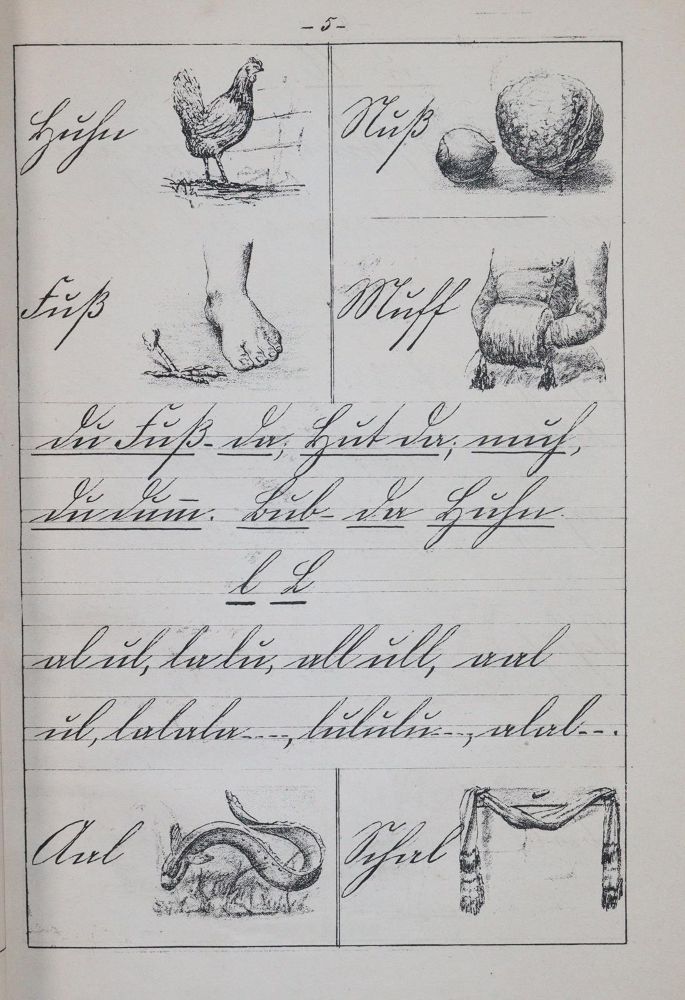 Große Abbildung Nr.2: 144-909 Bilderfibel: (Pädagogik, Taubstummenwesen)
