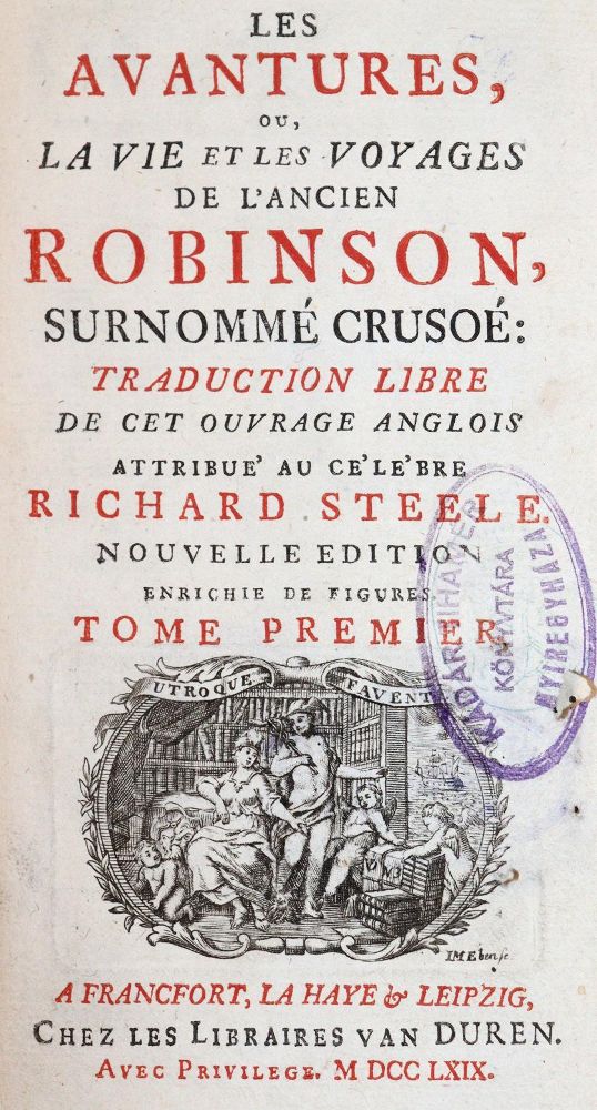 Große Abbildung Nr.1: 144-922 Defoe,D.: (Robinsonaden)