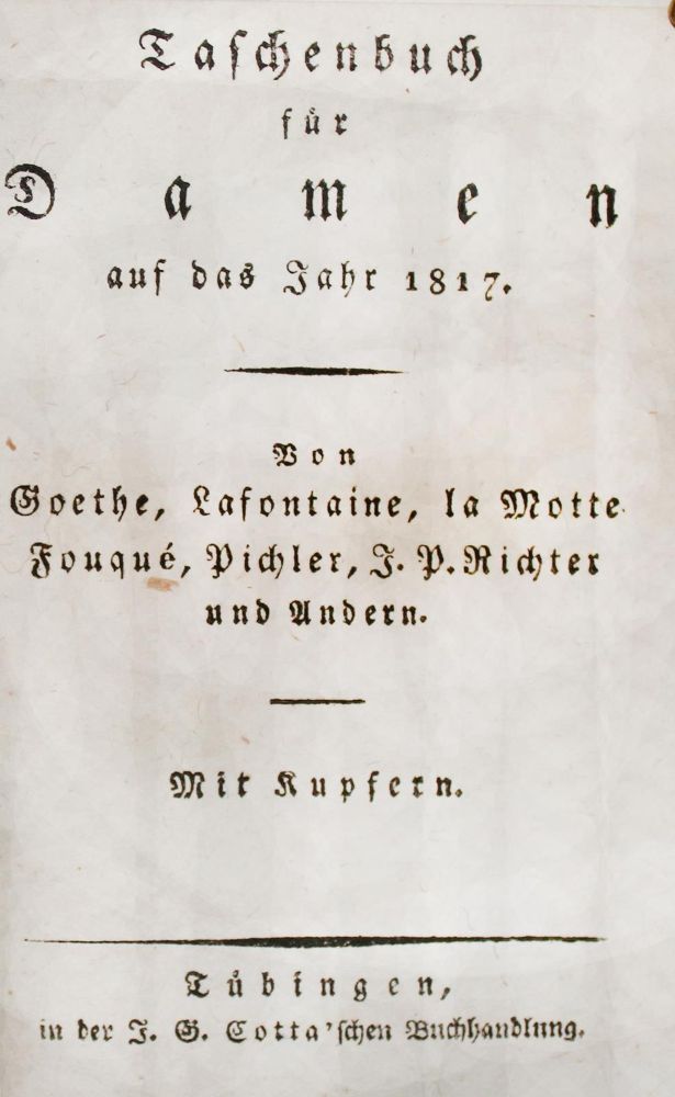 Große Abbildung Nr.2: 144-952 Taschenbuch für Damen.: (Almanache)