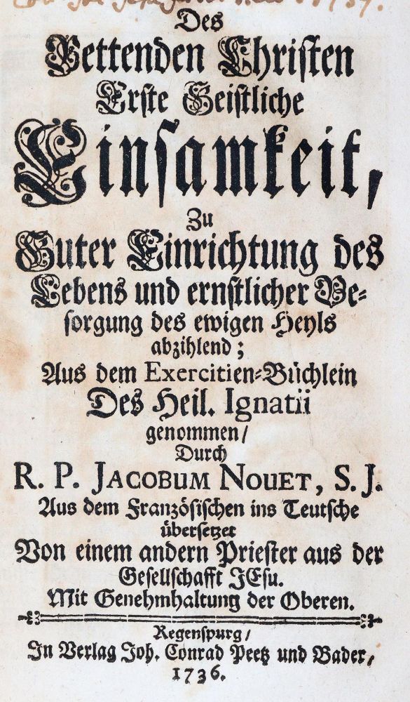 Große Abbildung Nr.1: 144-96 Jais,Ä.: (Alte Drucke, Handschriften und Theologie)