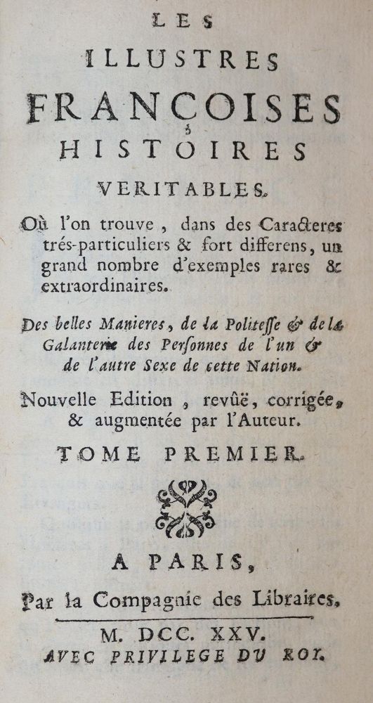 Große Abbildung Nr.1: 144-964 (Challes,R.de): (Literatur und illustrierte Bücher bis 19.Jahrhundert)