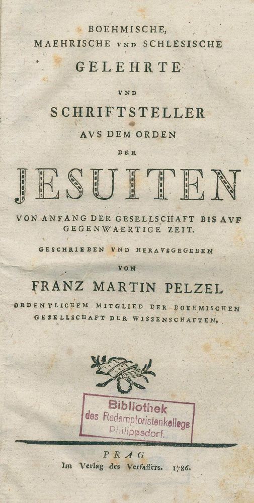 Große Abbildung Nr.1: 144-98 Pelzel,F.M.: (Jesuiten)