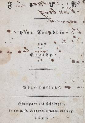 Bild Nr.1: 144-1009 Goethe,(J.W.v.).: (Literatur und illustrierte Bücher bis 19.Jahrhundert)