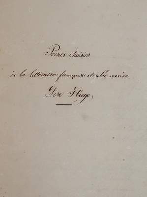 Bild Nr.1: 144-1017 Hugo, Elise.: (Handschriften)