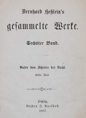 Bild Nr.1: 144-1019 Heßlein,B.: (Literatur und illustrierte Bücher bis 19.Jahrhundert)