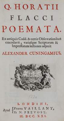 Bild Nr.1: 144-1021 Horatius Flaccus,Q.: (Literatur und illustrierte Bücher bis 19.Jahrhundert)