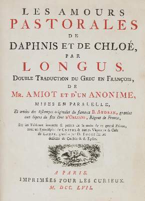 Bild Nr.5: 144-1036 Longus,: (Literatur und illustrierte Bücher bis 19.Jahrhundert)